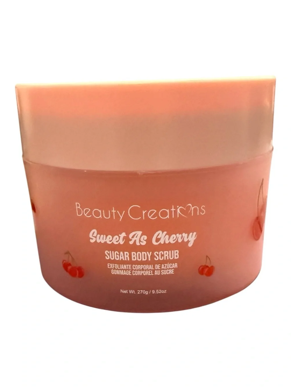 Beauty Creations Sweet As Cherry Sugar Body Scrub - Pink
